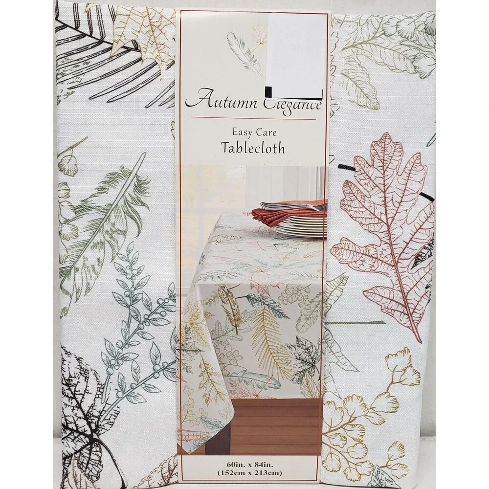 Printed Linen Tablecloth 60